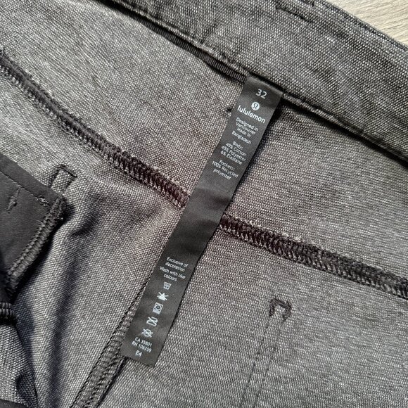 Lululemon Men's ABC Pant Slim *Tech Canvas 34" - Grey - Picture 5 of 9
